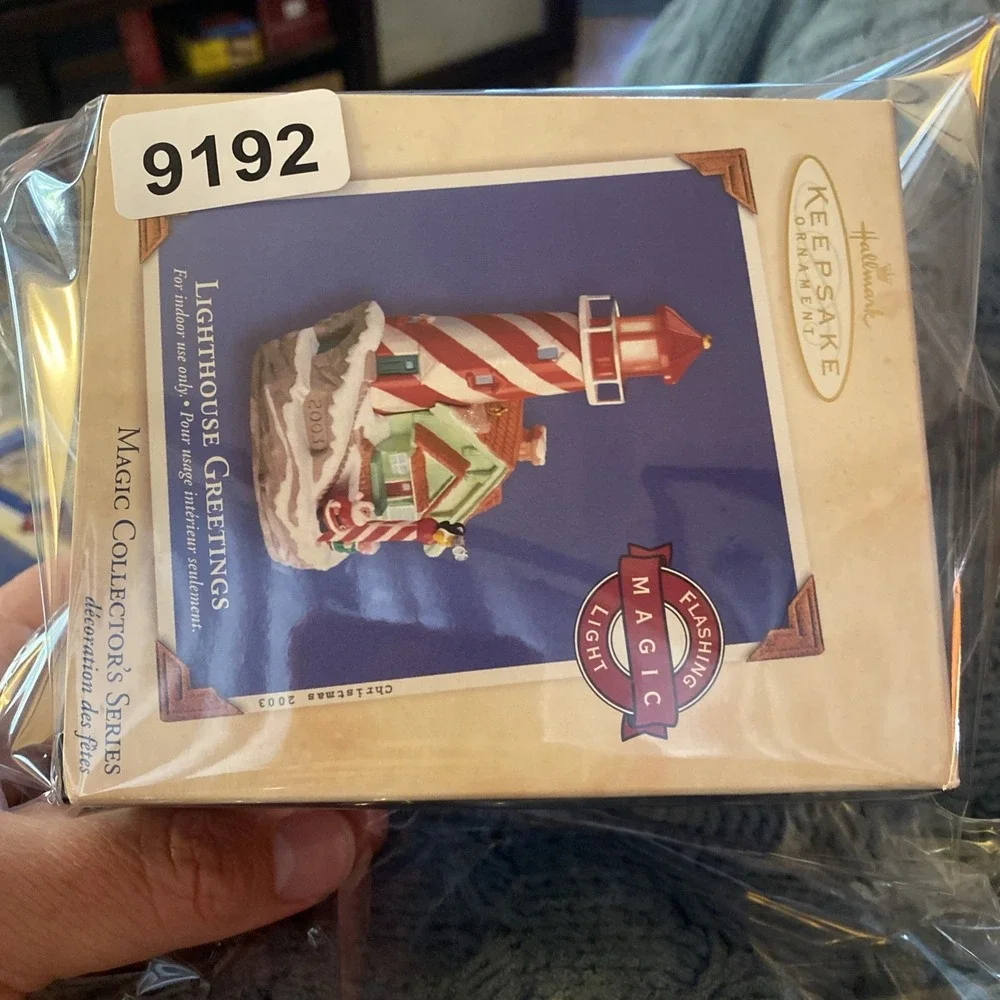 Hallmark 2003 Lighthouse Greetings #7 in Series Magic Light Keepsake Xmas